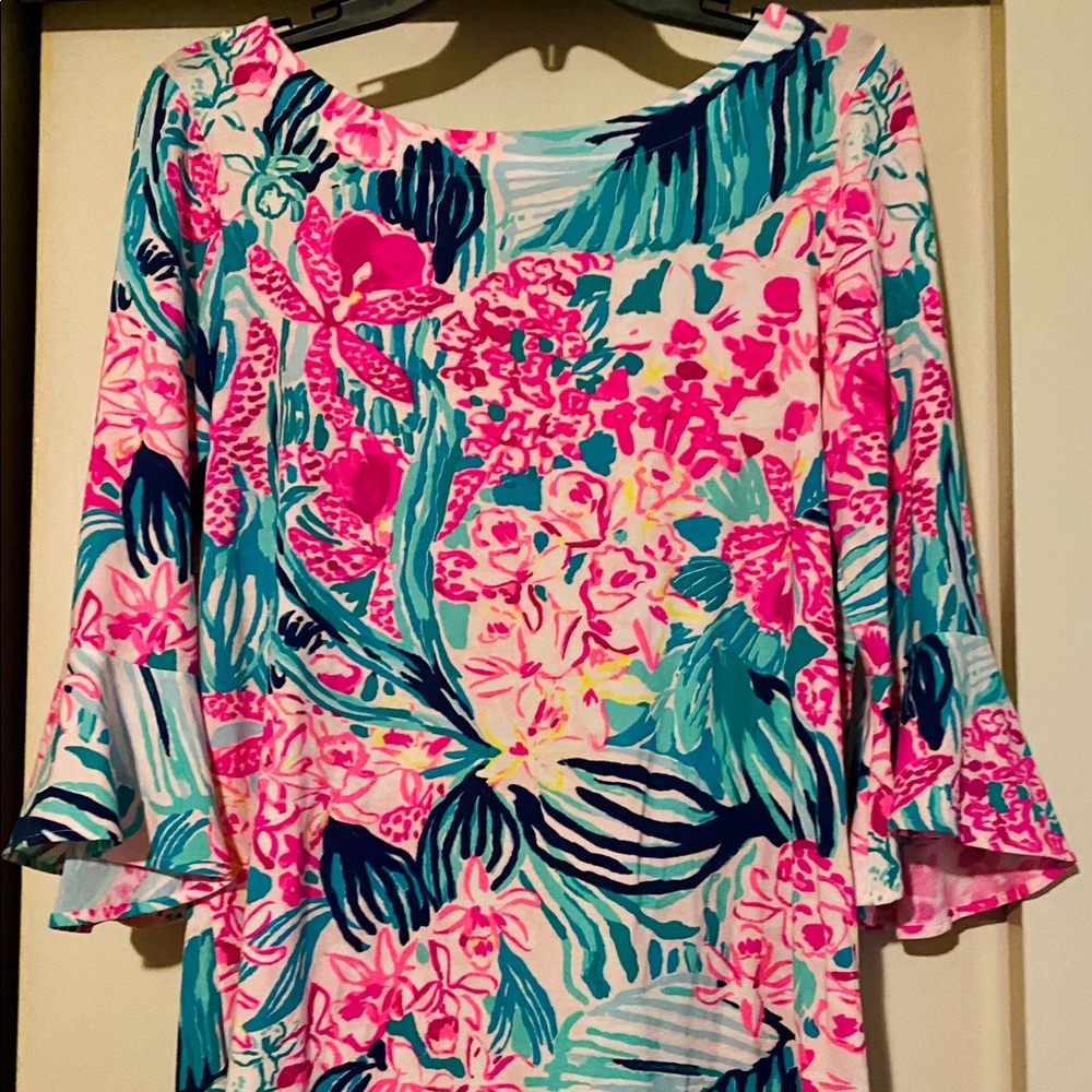 M Lilly Pulitzer Fontaine Top in Via Flora